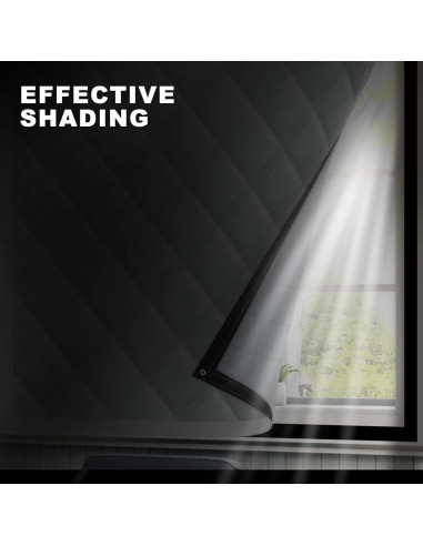 Aislamiento Térmico para Ventanas AGHITG 66x97 cm Gris