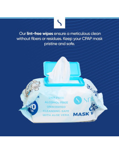 Toallitas para Máscaras CPAP Snugell Jumbo 190 Unidades Sin Fragancia 2