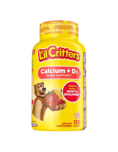 Suplemento Gummy Calcio + D3 L'il Critters 150 Gomas Niños