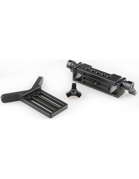 Soporte de Lente CAMVATE 15mm Ajustable Aluminio Negro