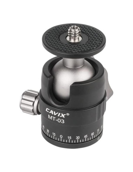 Cabezal de bola panorámico CAVIX MT-03 para trípode 5 kg