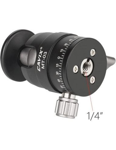 Cabezal de bola panorámico CAVIX MT-03 para trípode 5 kg