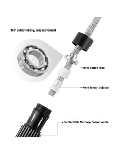 Cuerda de Salto con Peso Kaiaiyong Ajustable para Fitness 2