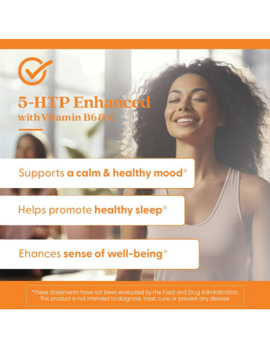 Suplemento 5-HTP Doctor's Best con B6 y C, 120 Cápsulas