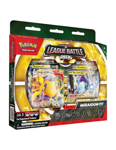 Mazo de Batalla Pokémon TCG Miraidon ex 2023 - 60 cartas Mazo de Batalla Pokémon TCG Miraidon ex 2023 - 60 cartas