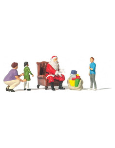 Figuras Papá Noel y Niños Preiser 10763 HO 1/87 para Dioramas