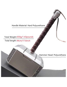 Martillo de Cosplay Damdos 44cm - Espuma PU LARP 2