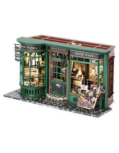 Kit Casa de Muñecas Miniatura MAGQOO DIY Madera 28.5x13.9x14.5cm