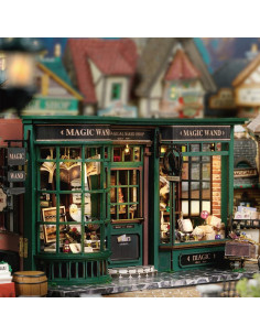 Kit Casa de Muñecas Miniatura MAGQOO DIY Madera 28.5x13.9x14.5cm 2