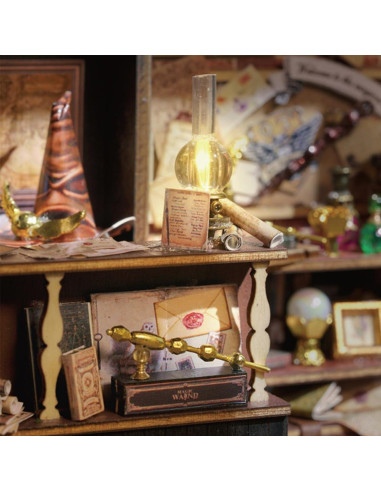 Kit Casa de Muñecas Miniatura MAGQOO DIY Madera 28.5x13.9x14.5cm