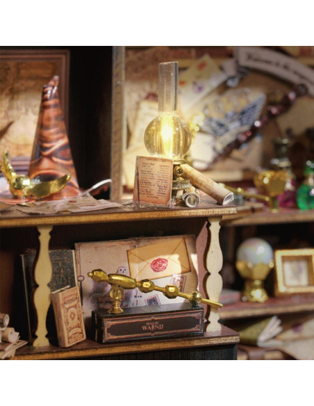 Kit Casa de Muñecas Miniatura MAGQOO DIY Madera 28.5x13.9x14.5cm