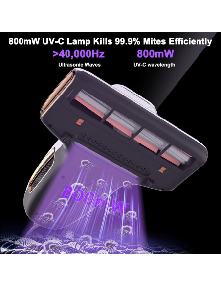 Aspiradora de Cama JIGOO T600 con Luz UV-C 700W 15Kpa