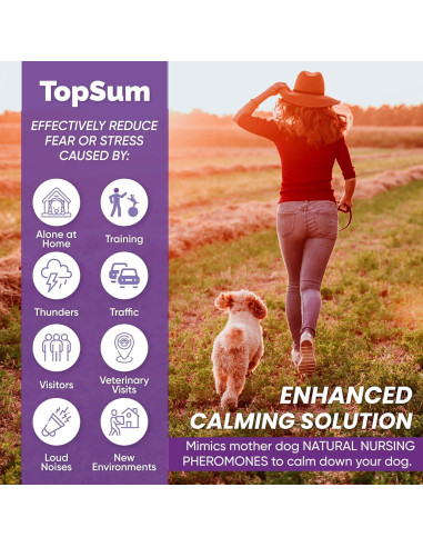 Difusor de Feromonas para Perros TopSum - 3 Paquete Morado