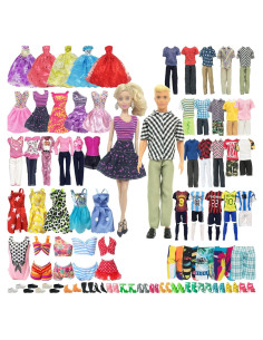 SOTOGO 56 Piezas Ropa de Muñeca 11-12 Pulgadas Accesorios