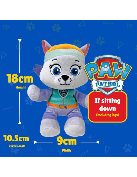 Peluche Ty Paw Patrol Everest 20 cm Suave para Coleccionar Peluche Ty Paw Patrol Everest 20 cm Suave para Coleccionar