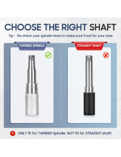 Buje de Rueda de Remolque SEHNSUCHT 4.5" Galvanizado 3500 lb 2