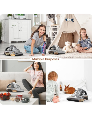 Aspiradora de Cama JIGOO T600 con Luz UV-C 700W 15Kpa