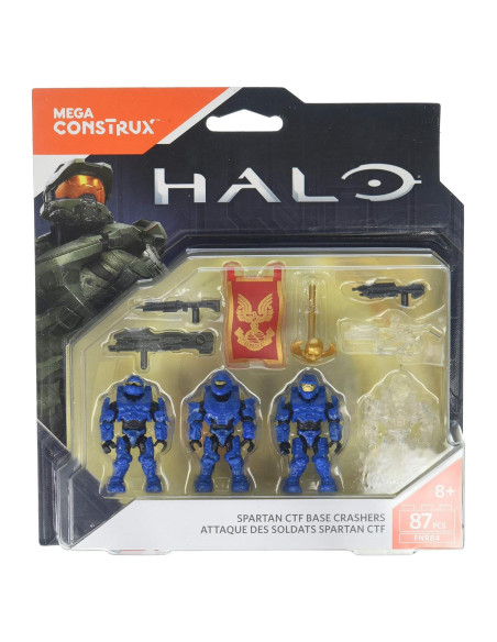 Mega Construx Halo Base de Choque Spartan CTF - 4 Figuras