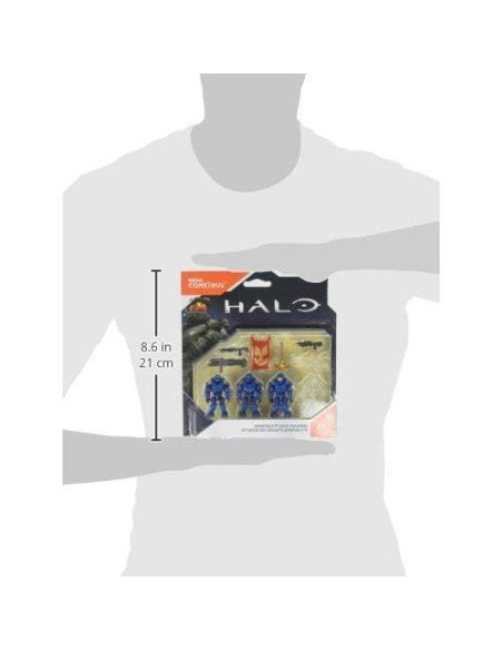 Mega Construx Halo Base de Choque Spartan CTF - 4 Figuras