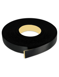 Banda de borde autoadhesiva PVC negra 3.81 cm x 7.62 m Leyaflex