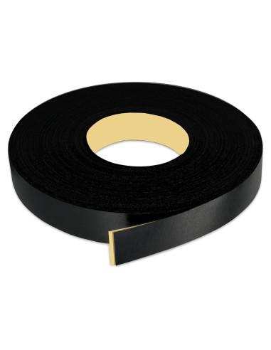 Banda de borde autoadhesiva PVC negra 3.81 cm x 7.62 m Leyaflex