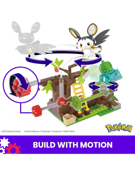 Set de Construcción Pokémon MEGA Emolga y Bulbasaur 194 Piezas