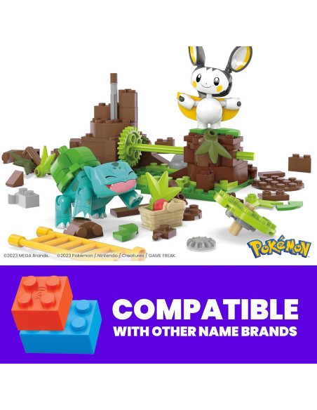 Set de Construcción Pokémon MEGA Emolga y Bulbasaur 194 Piezas