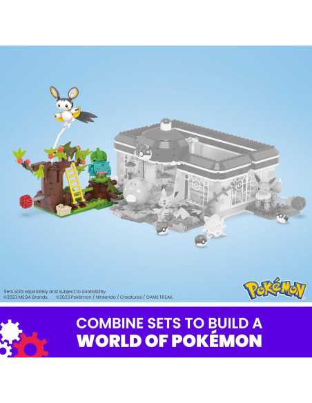 Set de Construcción Pokémon MEGA Emolga y Bulbasaur 194 Piezas