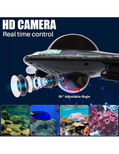 Barco RC Impermeable Ouhgnoh 6CH con Cámara HD para Niños