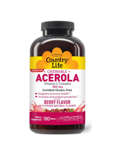 Galletas Masticables de Vitamina C Acerola Country Life 180g
