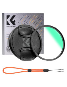 Filtro UV K&F Concept 43mm con Tapa de Lente de Vidrio Óptico