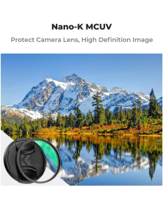 Filtro UV K&F Concept 43mm con Tapa de Lente de Vidrio Óptico 2