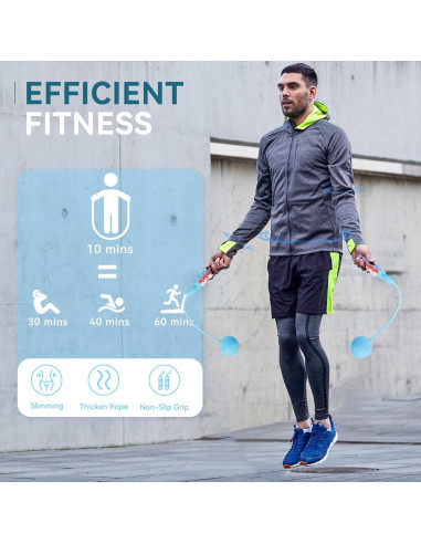 Cuerda de Salto Sin Cuerda VOPOCO Ajustable para Fitness