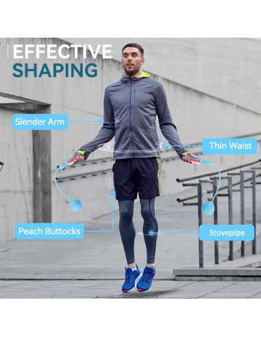 Cuerda de Salto Sin Cuerda VOPOCO Ajustable para Fitness