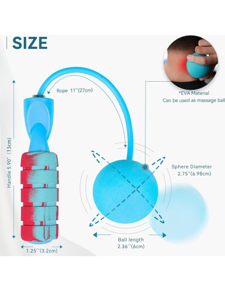 Cuerda de Salto Sin Cuerda VOPOCO Ajustable para Fitness