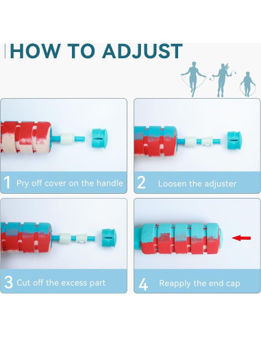 Cuerda de Salto Sin Cuerda VOPOCO Ajustable para Fitness