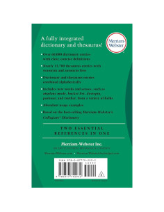 Merriam-Webster's Dictionary and Thesaurus, Mass-Market Paperback 2