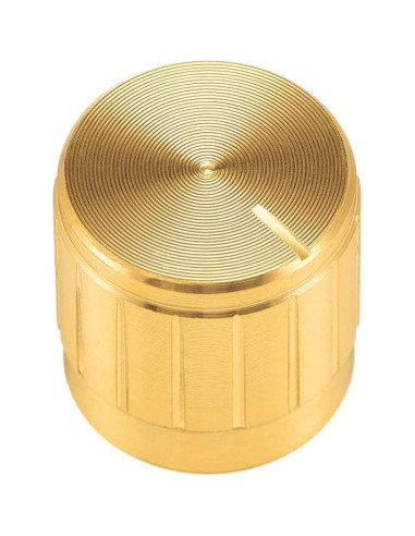 Perillas de Potenciómetro uxcell 2 Pcs Doradas 17mm para Guitarra