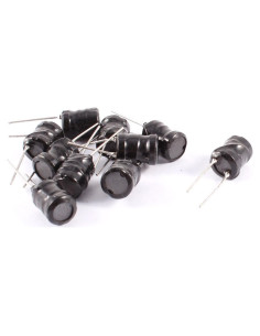 Inductores Radiales Uxcell 100uH 8x10mm 10 Piezas
