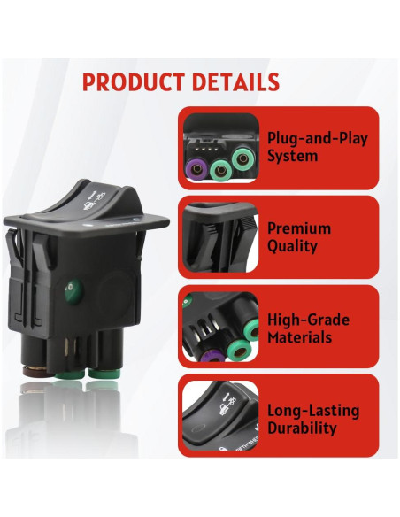 Interruptor de Control de Quinto Rueda SZQBZMJ 08-03333-003