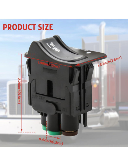 Interruptor de Control de Quinto Rueda SZQBZMJ 08-03333-003