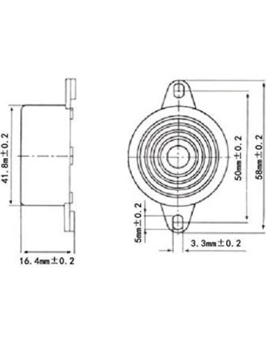 Zumbador Electrónico Alarma 100dB Qianxin CYT1117 - 6 Pcs