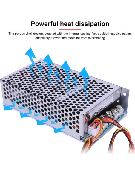 Controlador de Velocidad Motor DC PWM EVTSCAN 10-50V 100A 5000W
