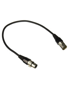 Cable de Micrófono XLR a XLR C2G 0.46m Negro para Audio