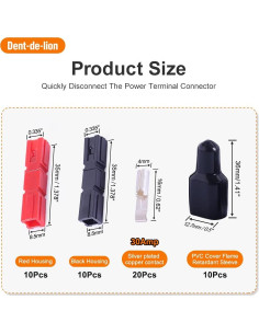 Conector de Batería Rápido 30A Dent-de-lion 50 Unidades 2