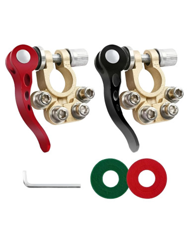 Conectores de terminal de batería JacobsParts 2 piezas 4 vías