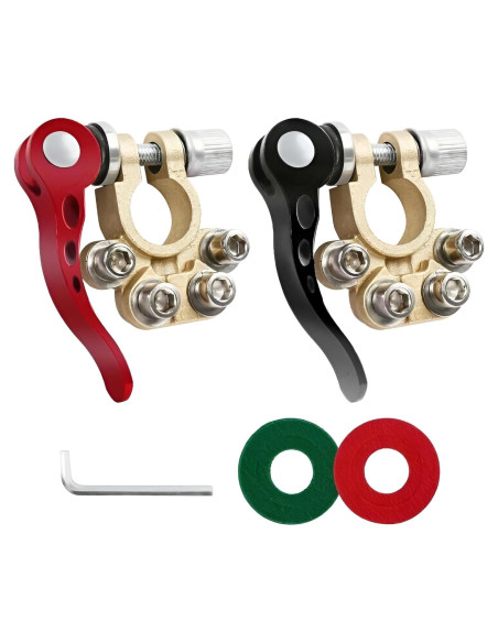 Conectores de terminal de batería JacobsParts 2 piezas 4 vías