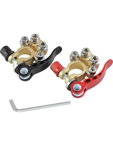 Conectores de terminal de batería JacobsParts 2 piezas 4 vías