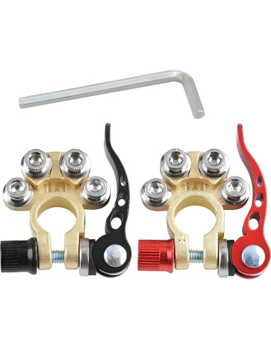 Conectores de terminal de batería JacobsParts 2 piezas 4 vías