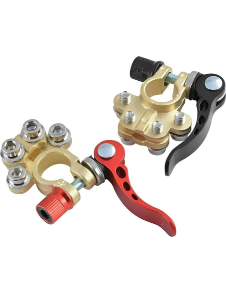 Conectores de terminal de batería JacobsParts 2 piezas 4 vías